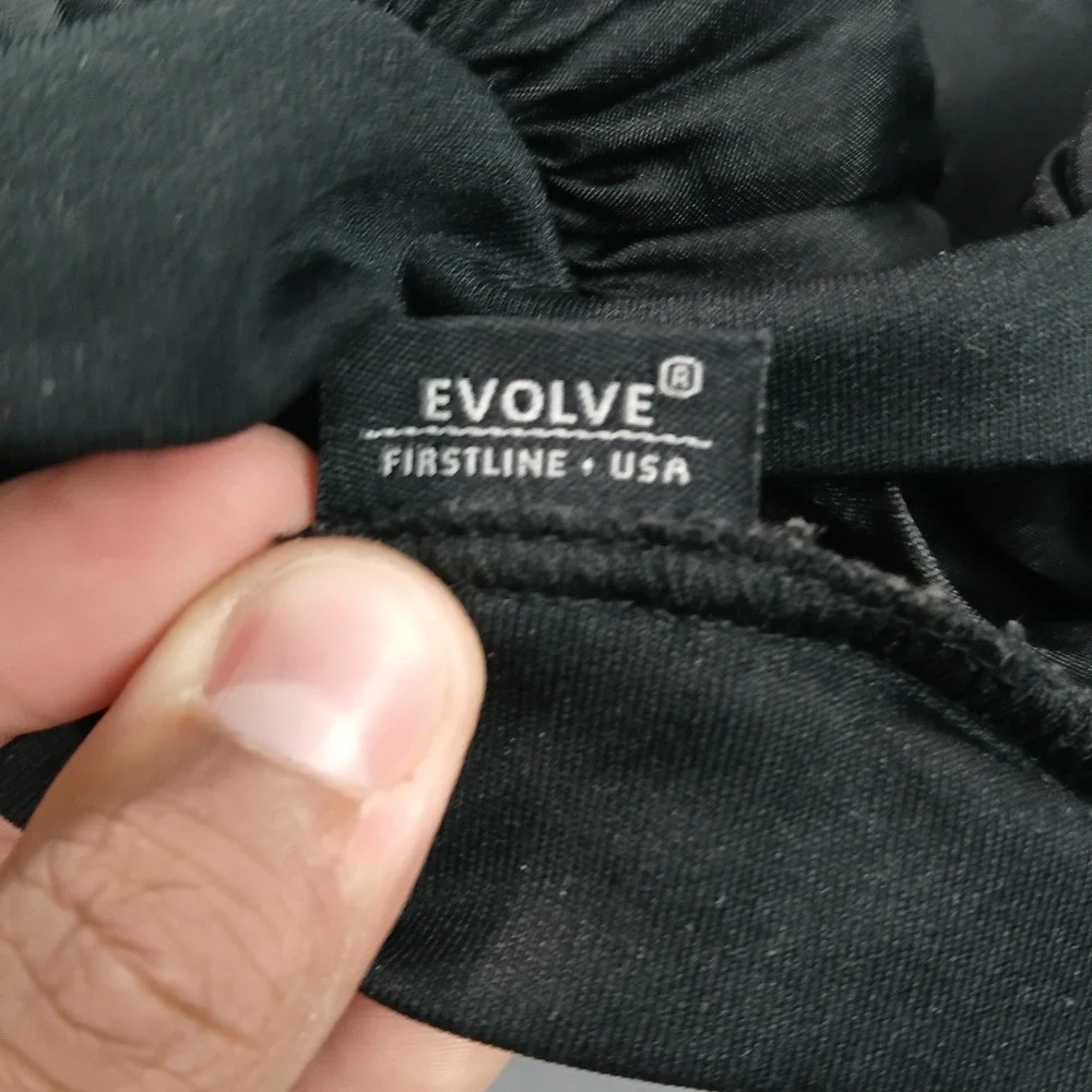 Evolve While Sleeping Bonnet Womens Black Soft Silk Elastic Band Hair Protection